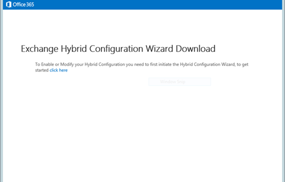 Hybrid Configuration Wizard