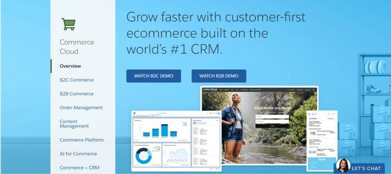 Salesforce Commerce Cloud is the best e-commerce platform for enterprise companies with complex needs.