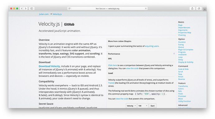 VelocityJS