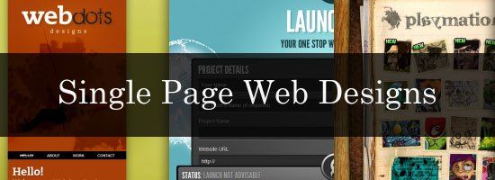 Single Page Web Design