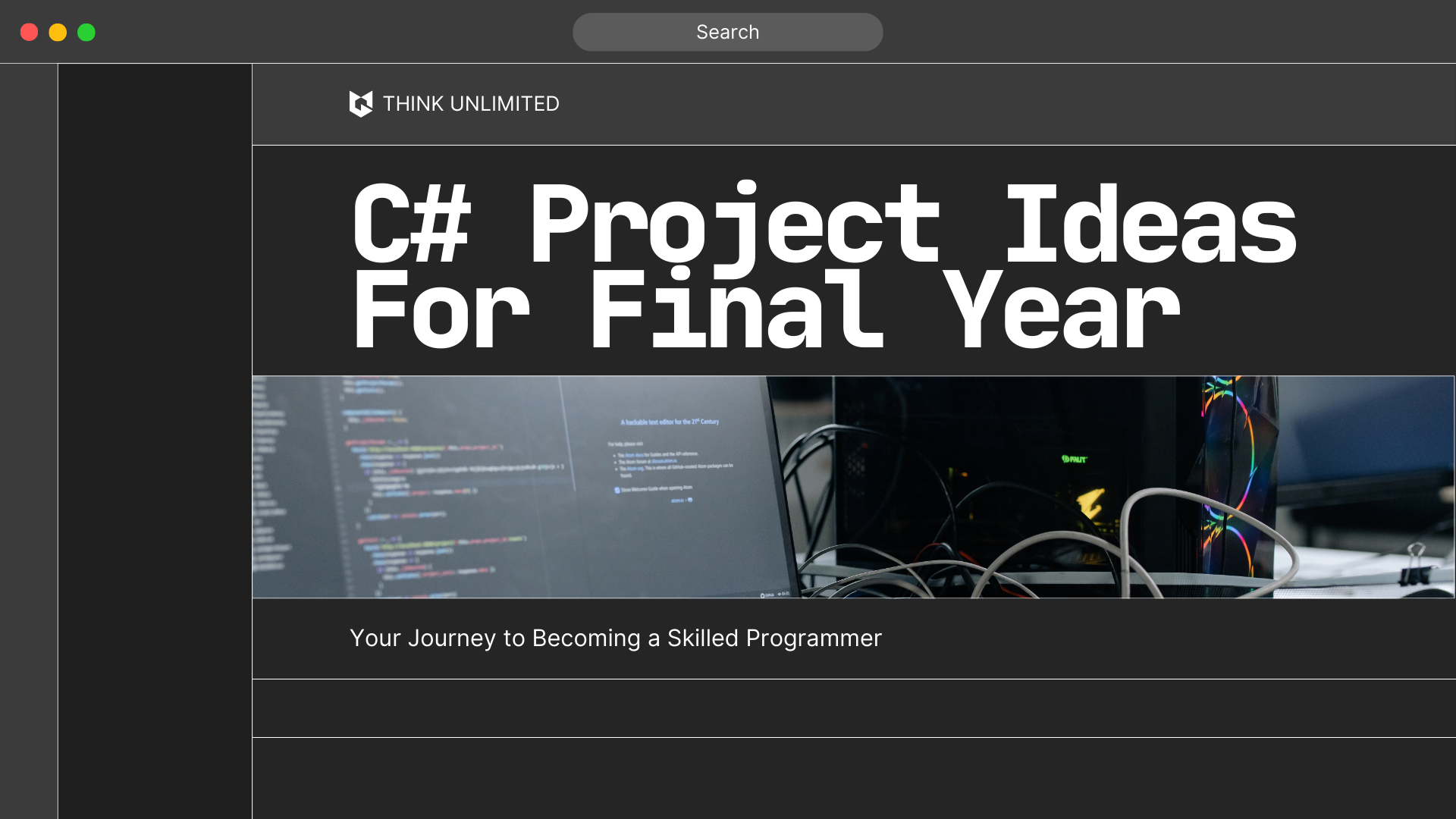 C# Project Ideas for Final Year