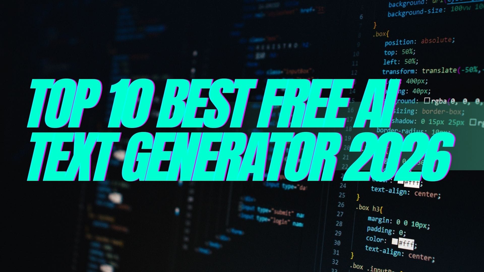Top 10 Best Free AI Text Generator 2026: No Signup, No Credit Card Required