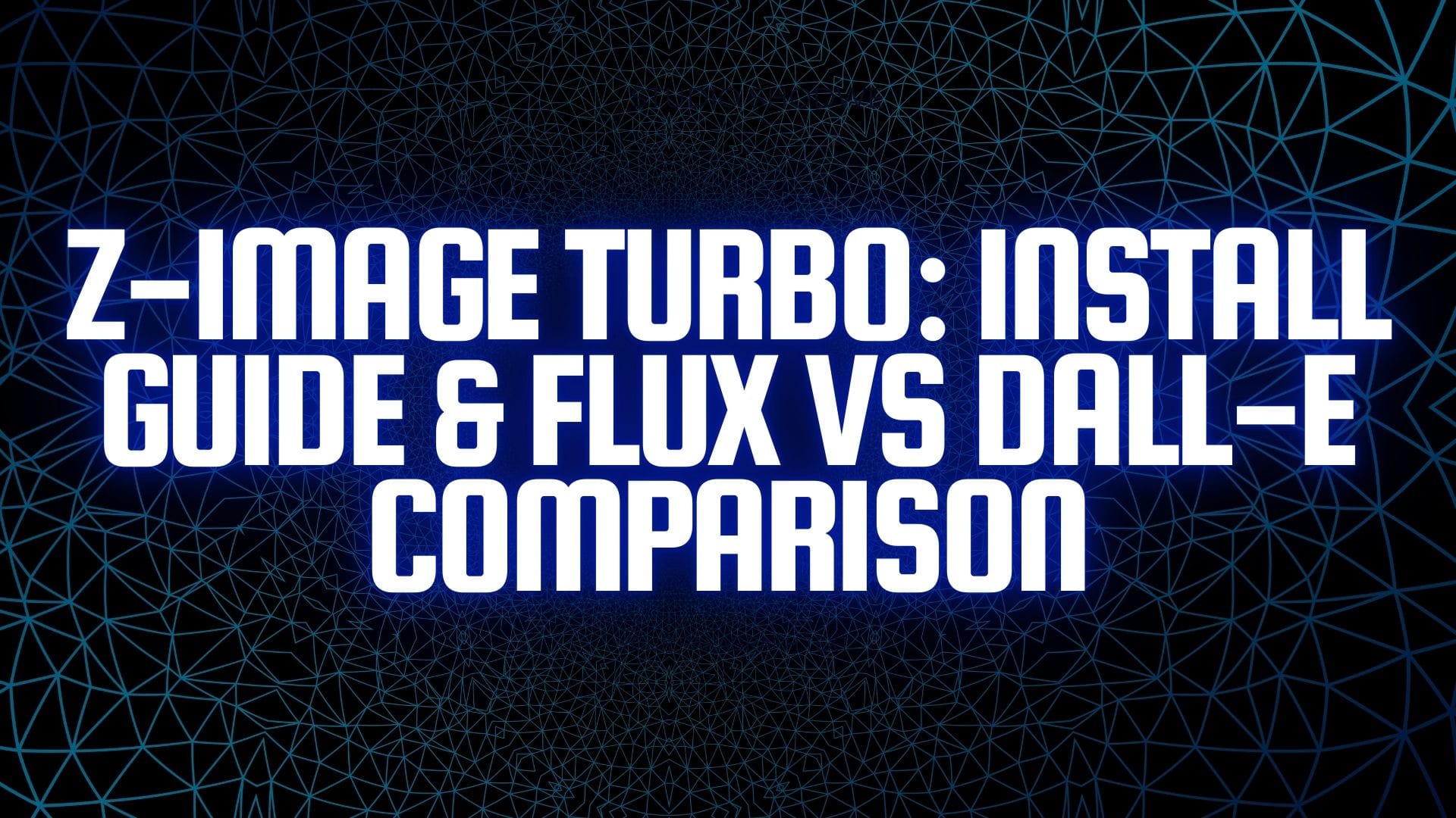 Z-Image Turbo: Install Guide & FLUX vs DALL-E Comparison